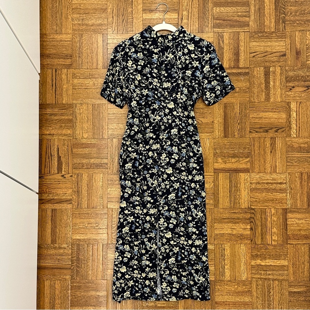 Vintage 90s Express Cheongsam-Inspired Dress Sz 5/6 RUNS SMALL!